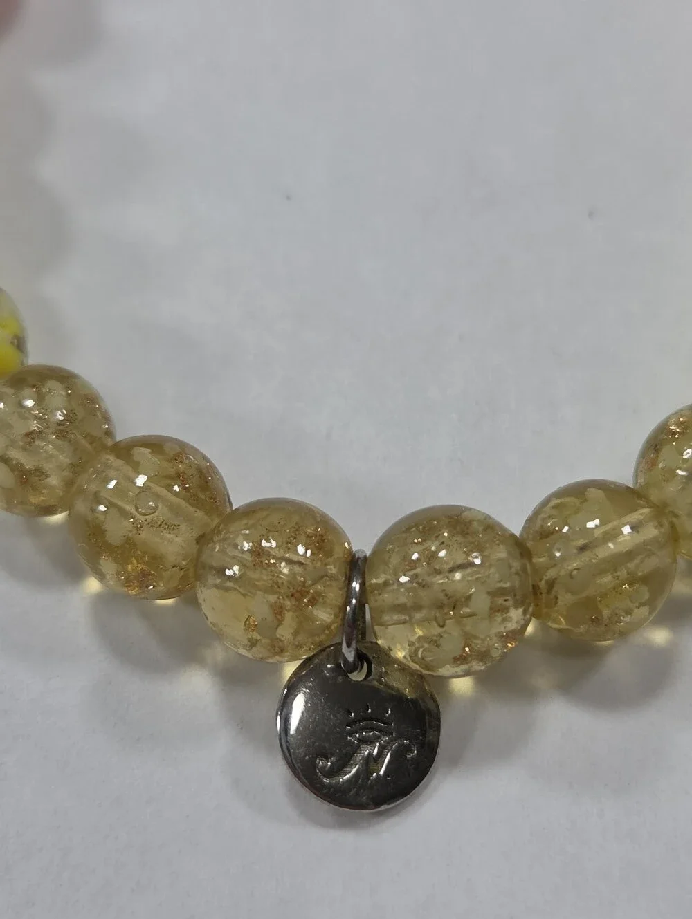 🆕️ NOGU Harvest Ombre .925 Sterling Silver Firefly Glass Bracelet